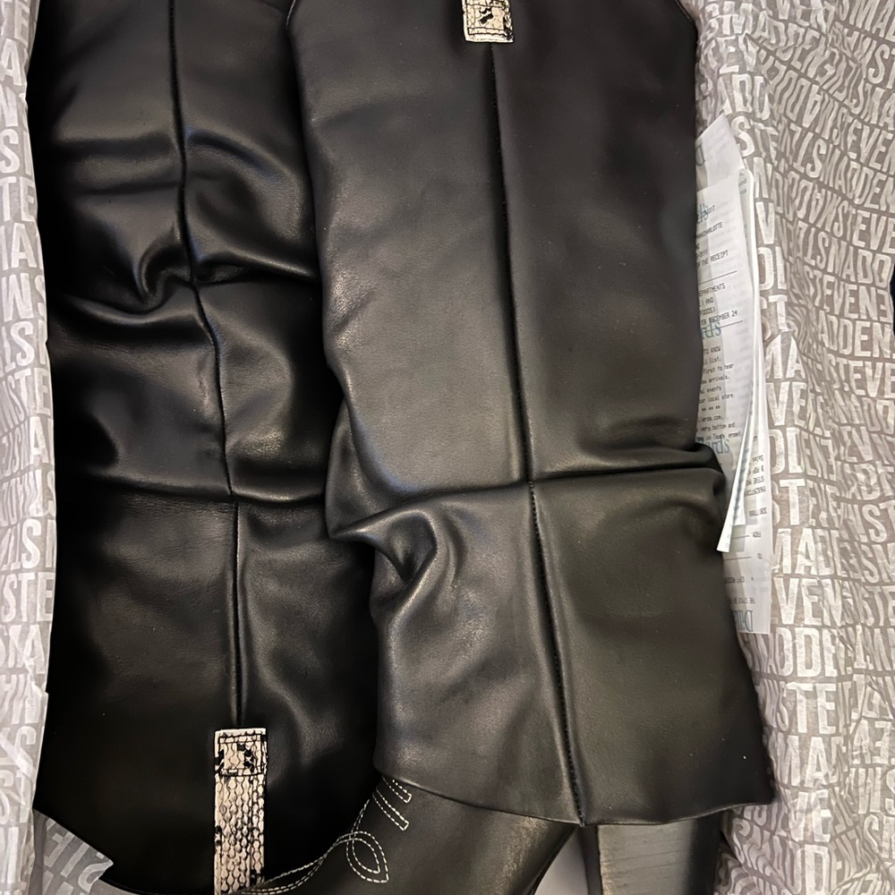 Steve Madden Black Heeled Boots